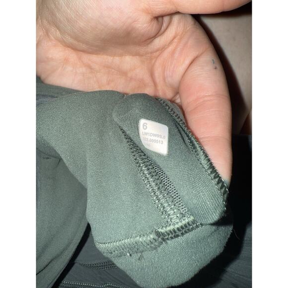 Lululemon Align Ribbed Bodysuit 25" Green Dark Forest size 6 Sleeveless - Picture 7 of 7